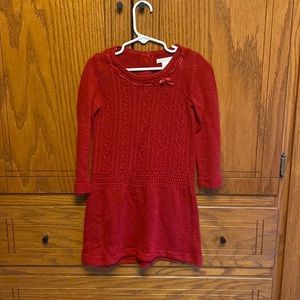 Super soft Janie and Jack red sweater dress size 3T